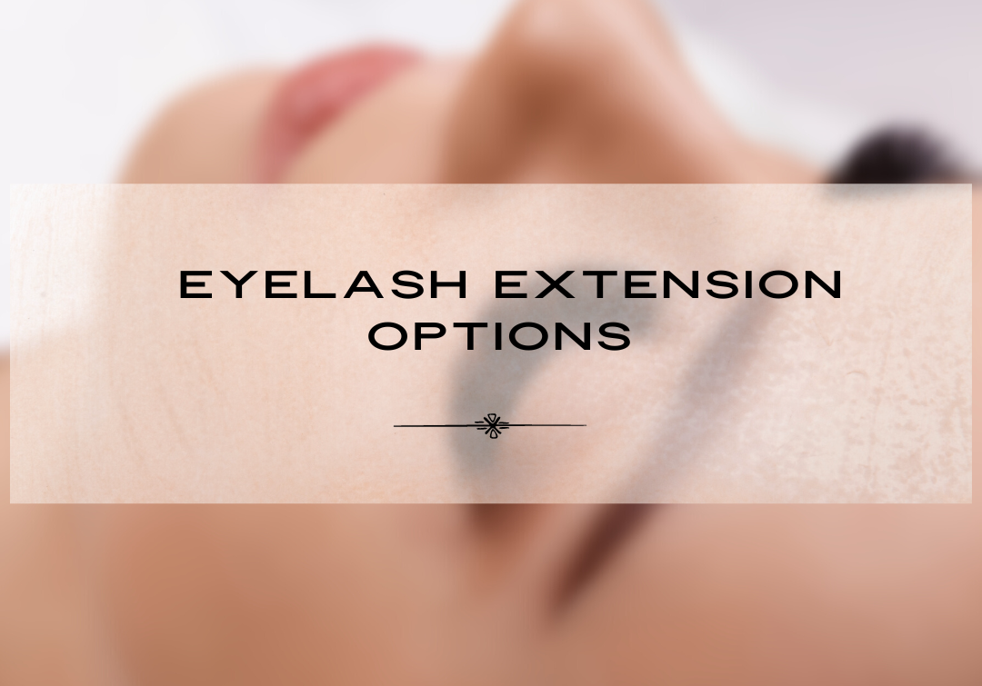 eyelash extension options and styles