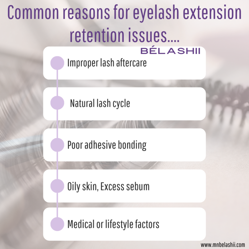 eyelash extension retention