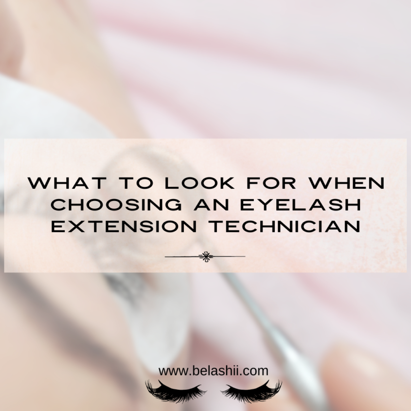 What makes a good eyelash extension technician?