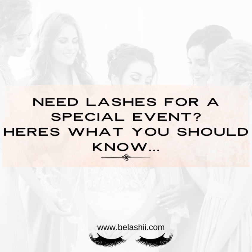 Lashes for a Special Event