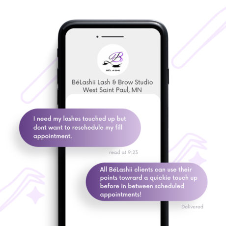 I want to get my lashes touched up but dont want to move my fill appointment