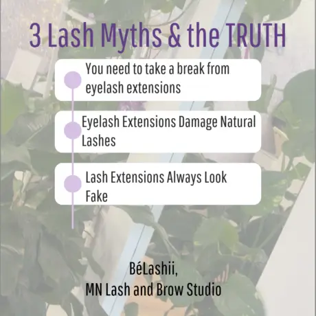 BeLashii Mn Lash and Brow Studio, lash myths and the truth