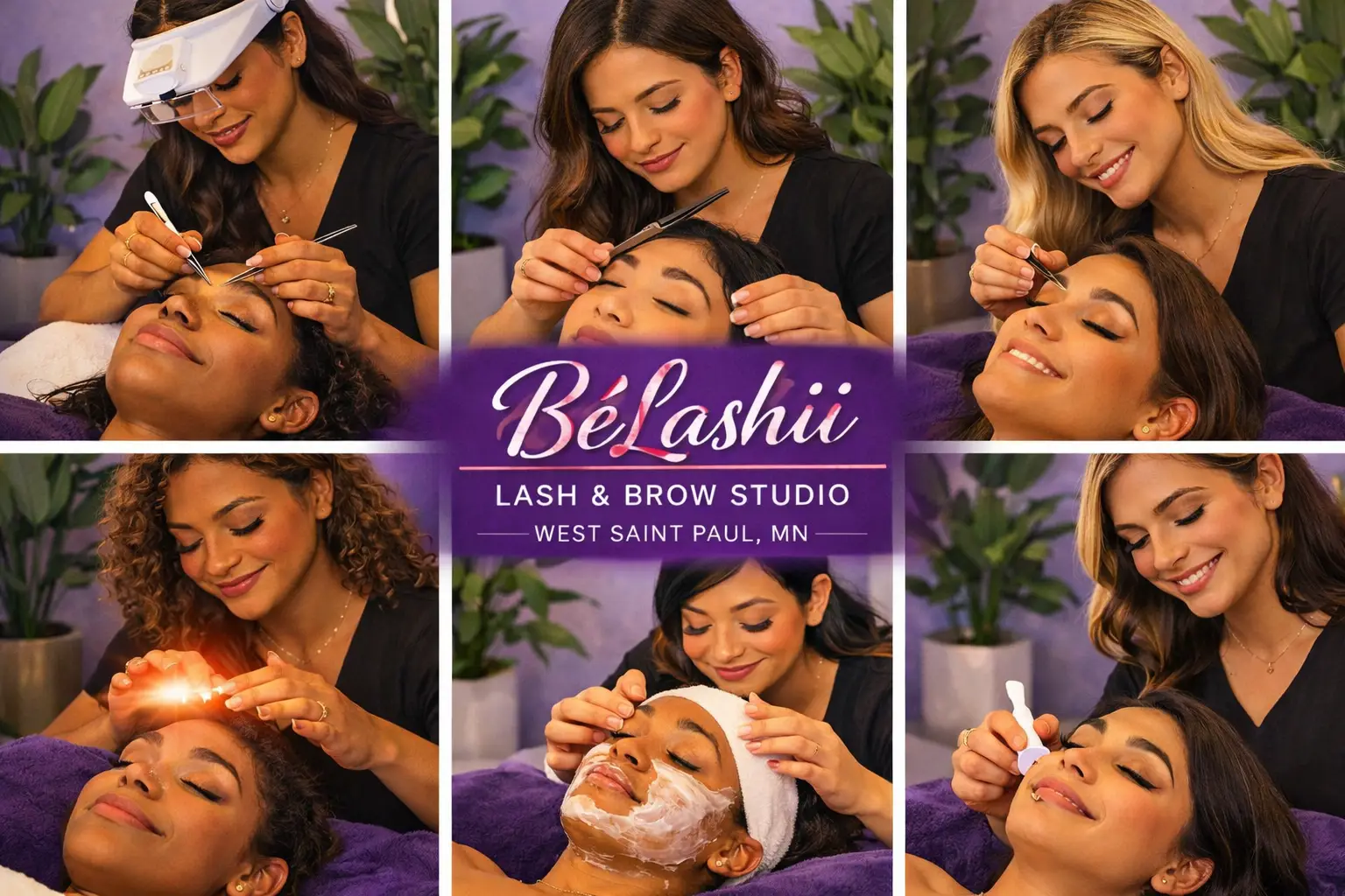 BeLashii lash and brow studio homepage