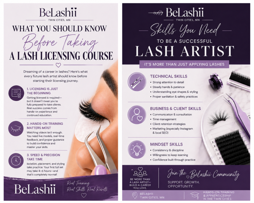 eyelash extension technician