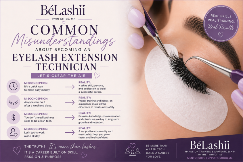 eyelash extension technician