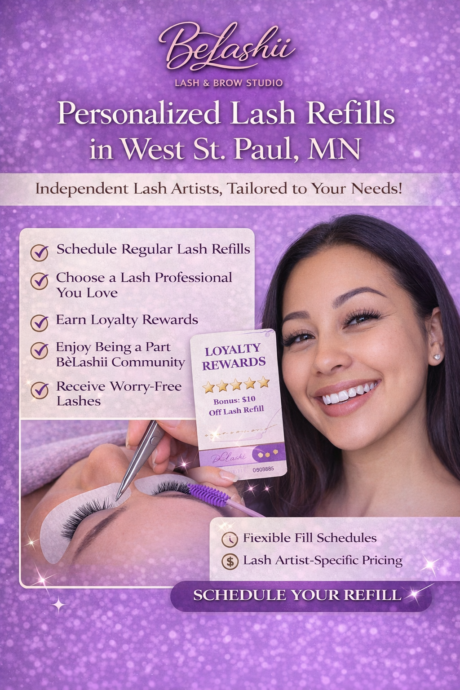 Personalized lash refills in West St Paul