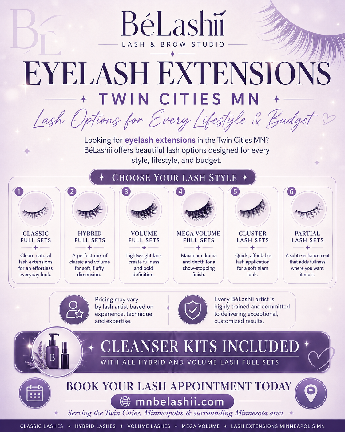 EYELASH EXTENSIONS IN TWIN CITIES MN