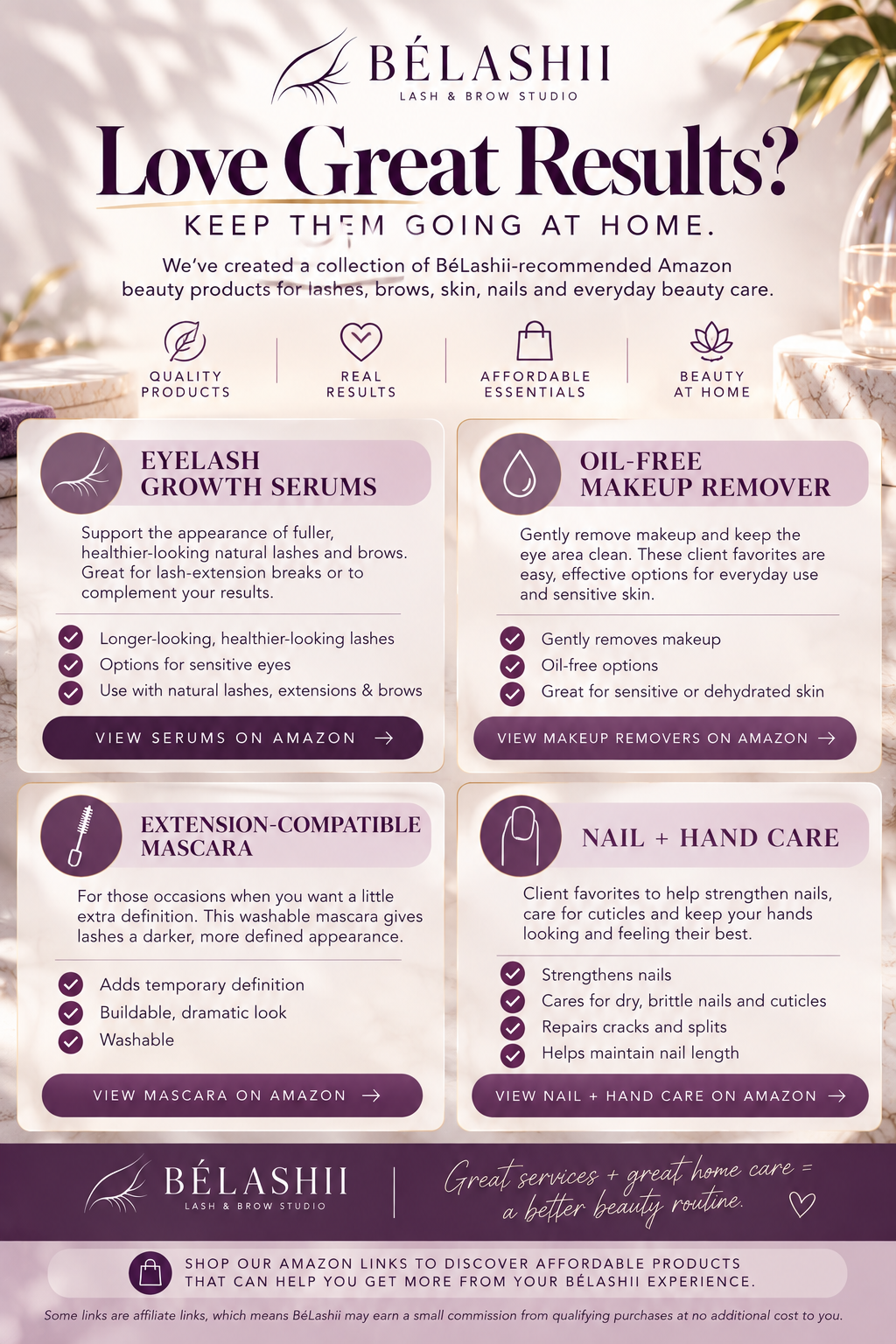 BéLashii Amazon Beauty Picks Guide