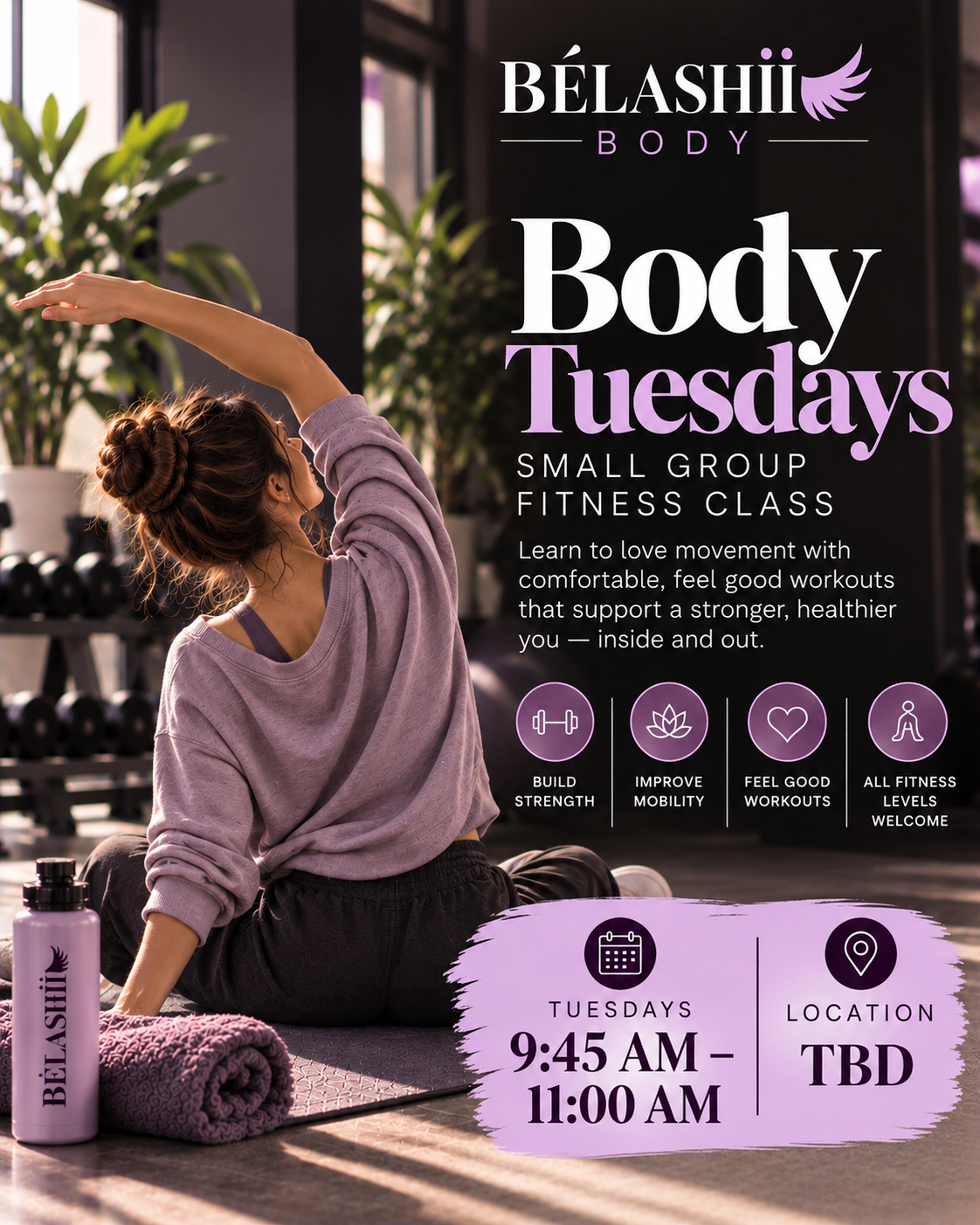Bélashii Body Tuesdays Fitness Poster