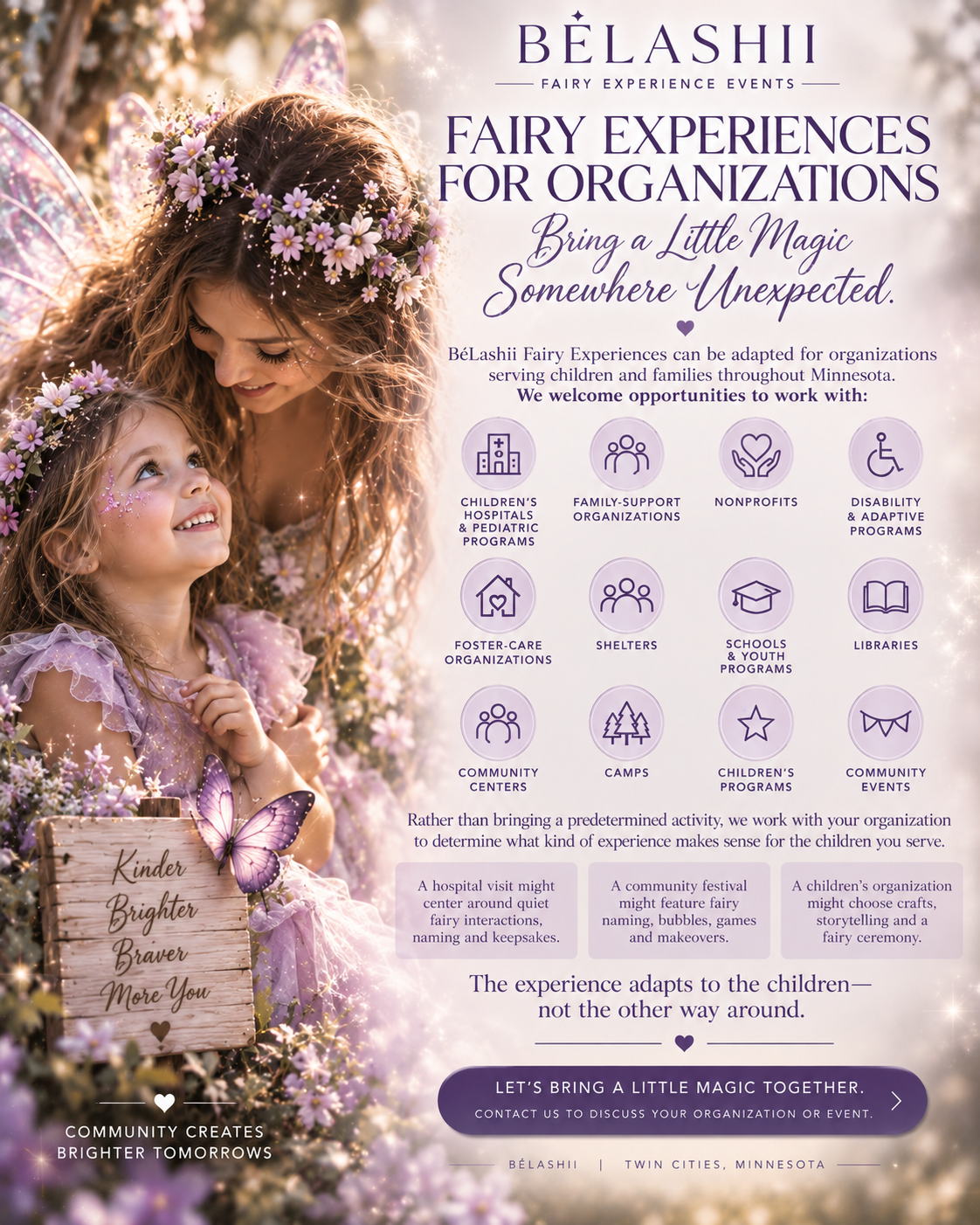 POSTER FOR BELASHII FAIRY EXPERIENCE