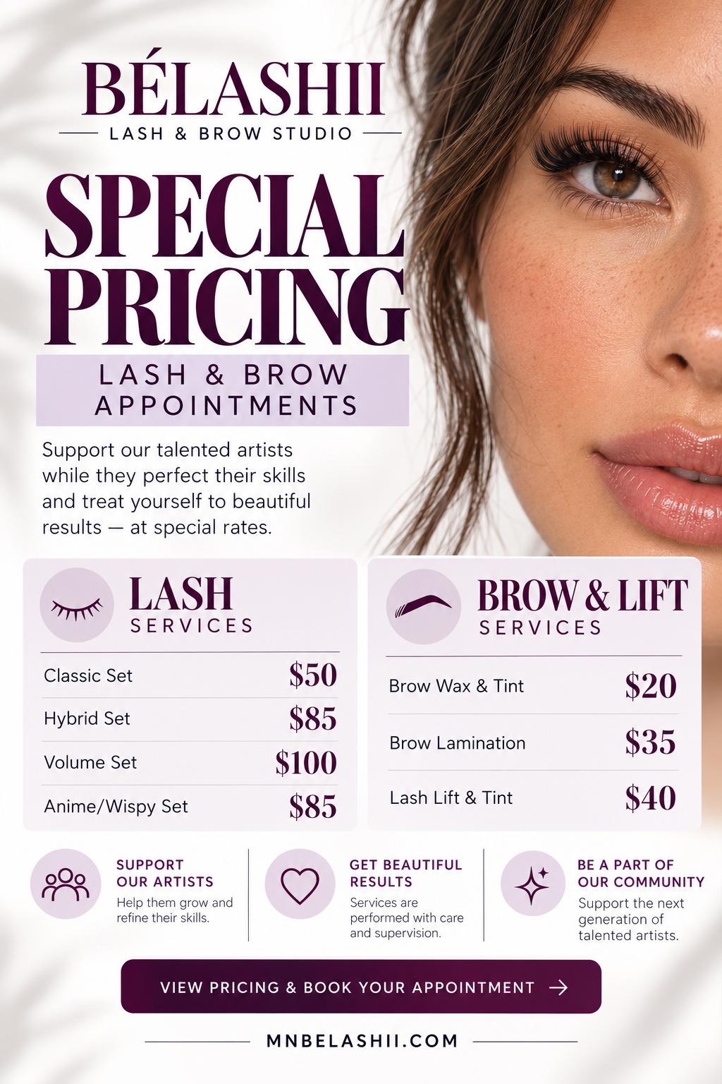 Bélashii Special Pricing Beauty Flyer